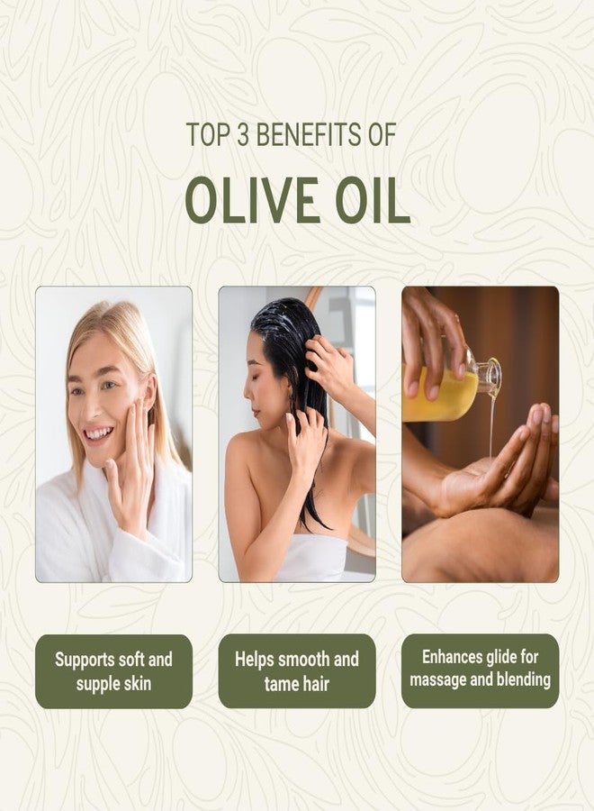 Nature Packaged Olive Oil - 100% Pure Cold Pressed Natural Olive Oil (Aceite de Oliva) for Essential Oils Dilution, Massage & Skincare - Premium Grade (16oz) - Image 2